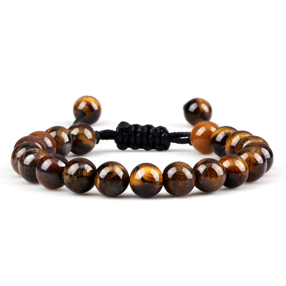 Tiger Eye Lava Stone Bracelet