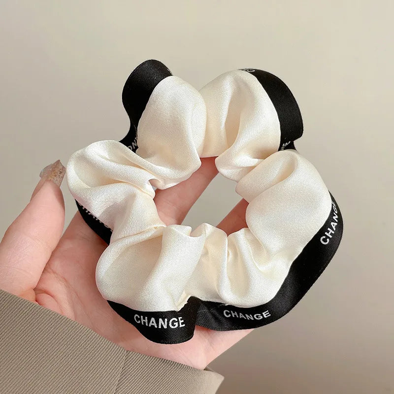 Silk Scrunchie Solid Color Hairband