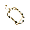 Gold Crystal Beaded Bracelet