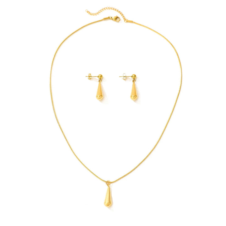 Minimalist Teardrop Jewelry Set