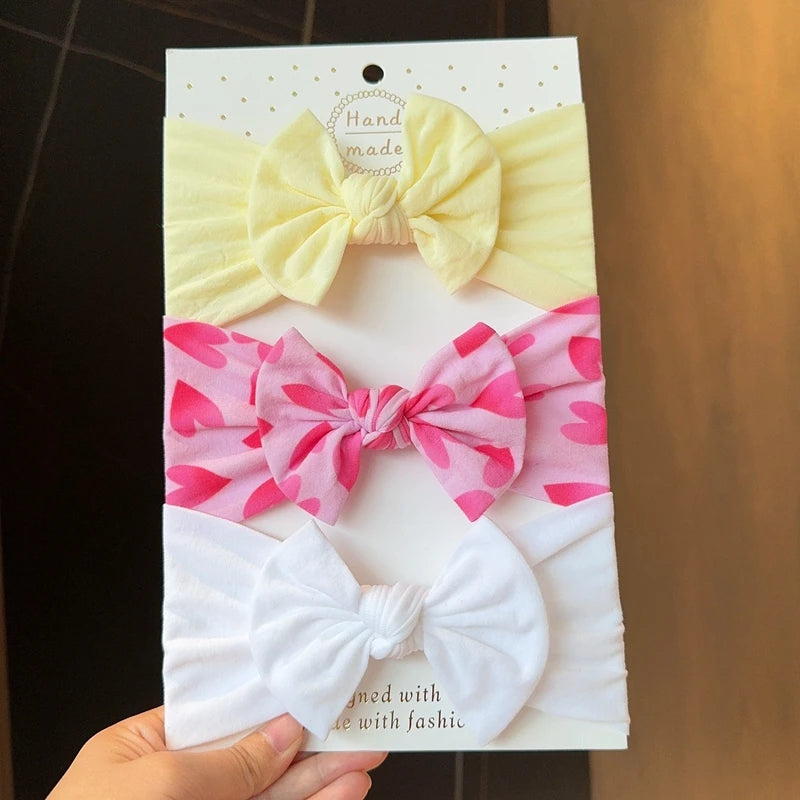 Baby Girl Bow Headband Set