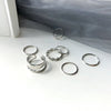 Metal Hollow Round Opening Rings