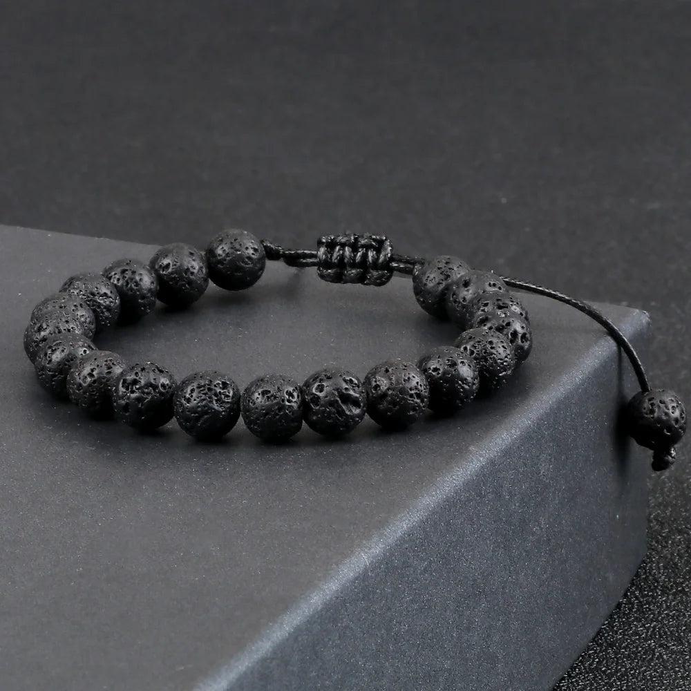 Tiger Eye Lava Stone Bracelet