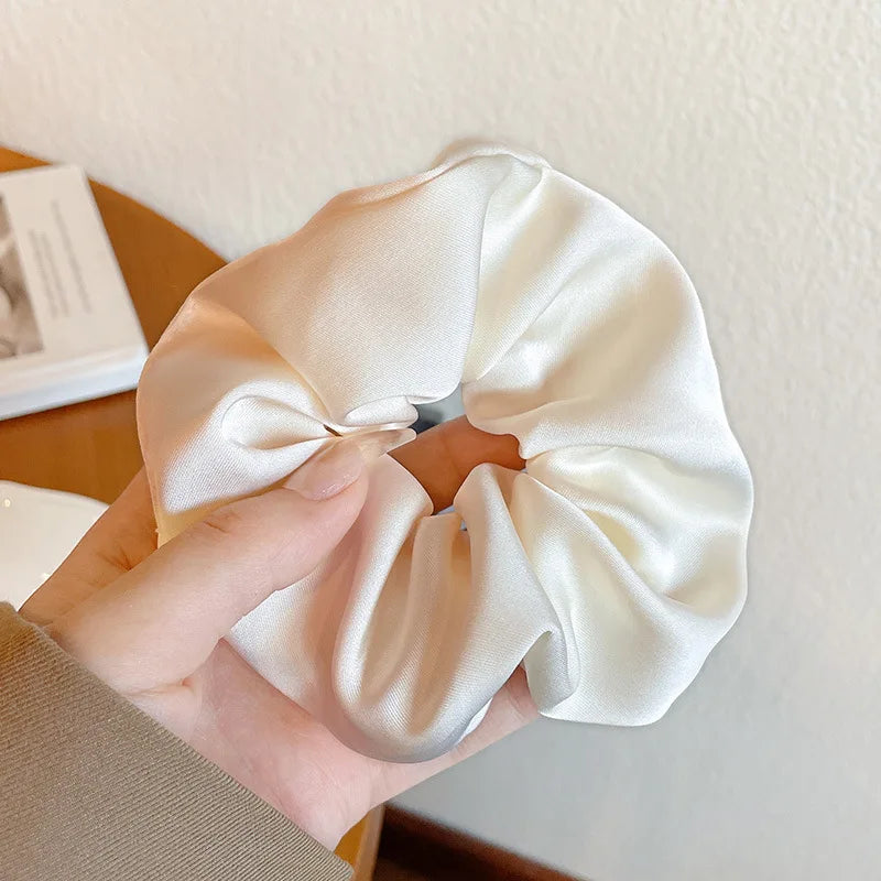 Silk Scrunchie Solid Color Hairband