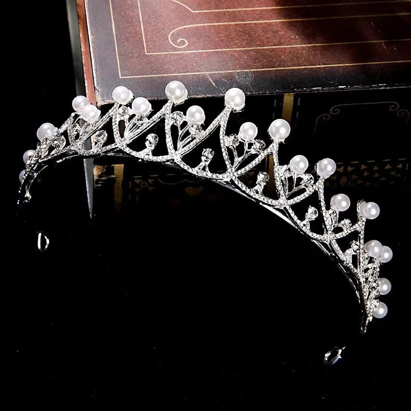 Silver Crystal Rhinestone Tiara