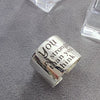 925 Sterling Silver Geometric Handmade Ring for Women