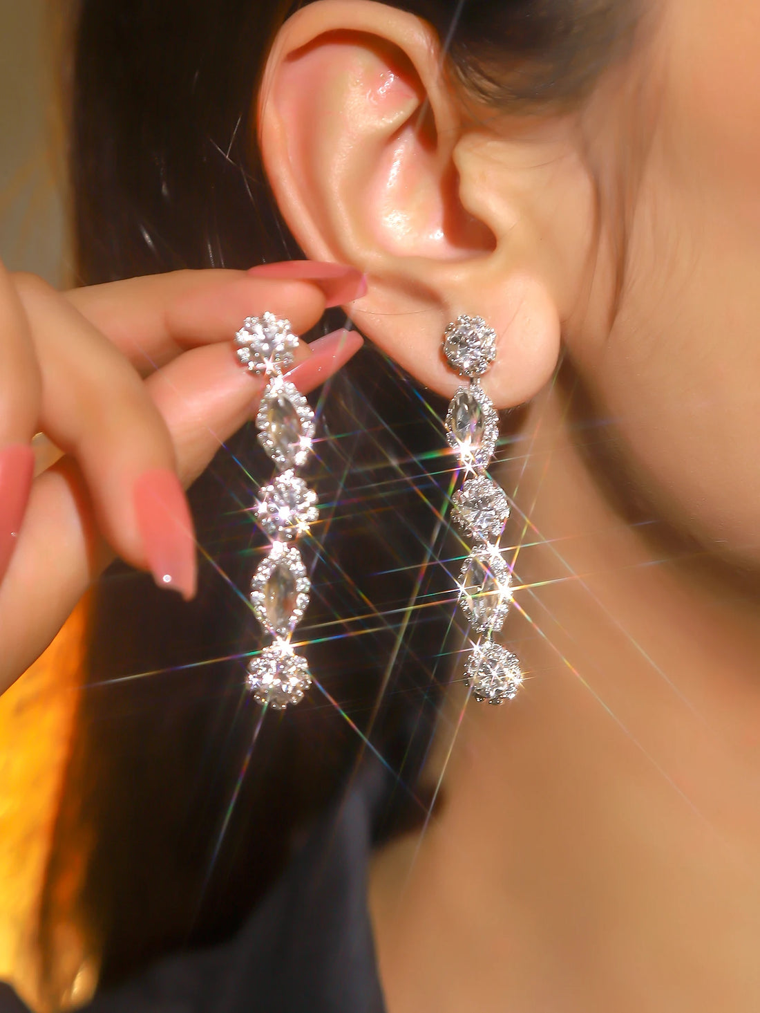 Luxury Shiny Rhinestone Earrings