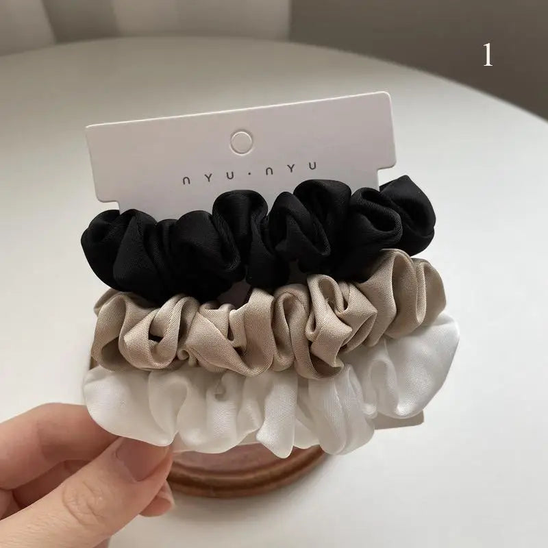 Scrunchies Women Solid Color Hair Rope