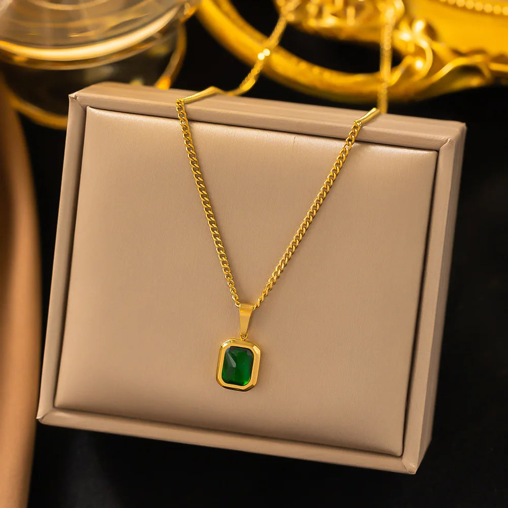 Gold-Plated Pendant Necklace