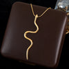 Trendy 316L Stainless Steel Water Drop Pendant Necklace for Women