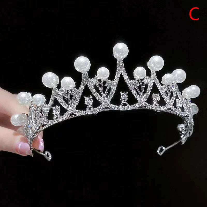 Silver Crystal Rhinestone Tiara