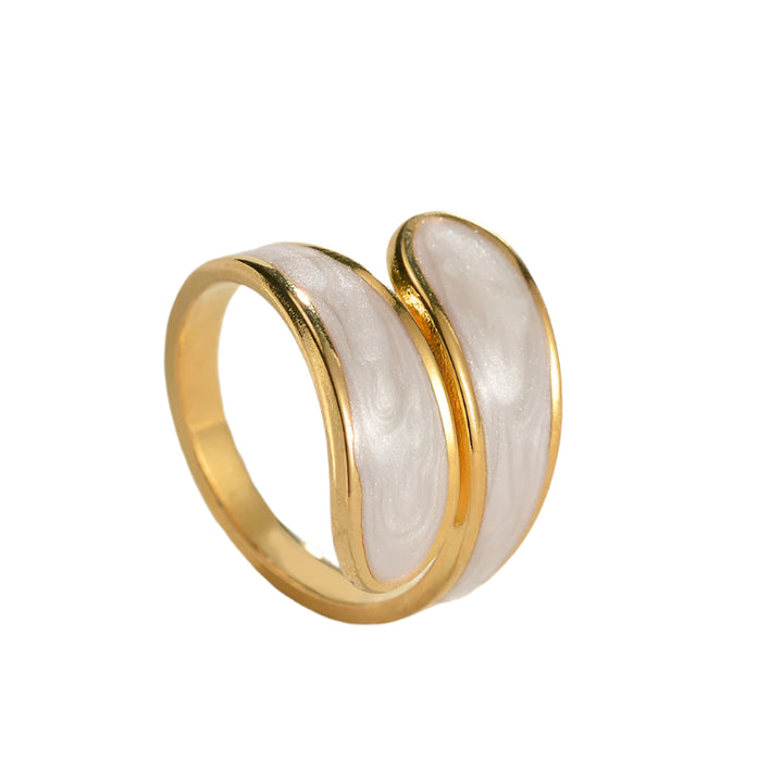 Luxury Retro Gold Double Drip Ring