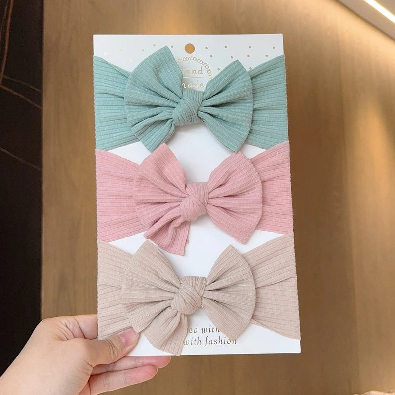 Baby Girl Bow Headband Set