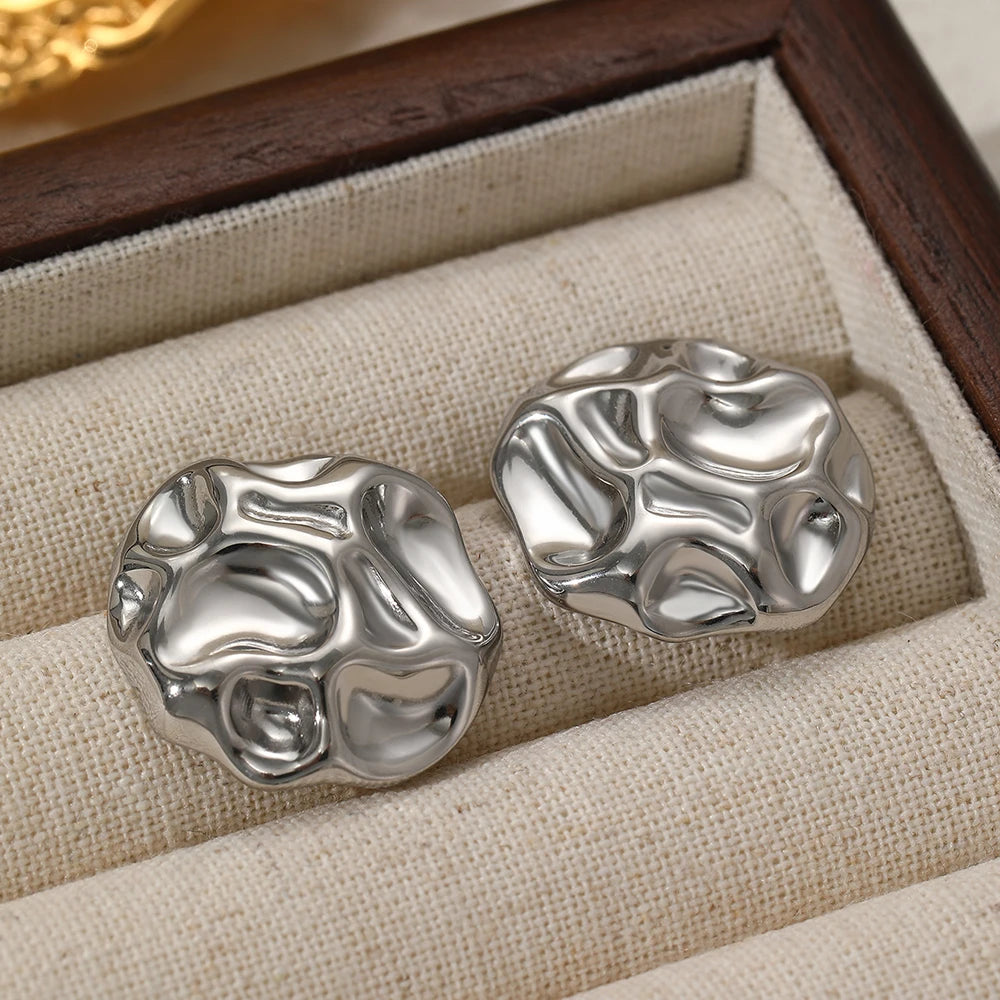 Stainless Steel Geometric Stud Earrings