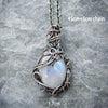 Antique Moonstone Pendant Necklace