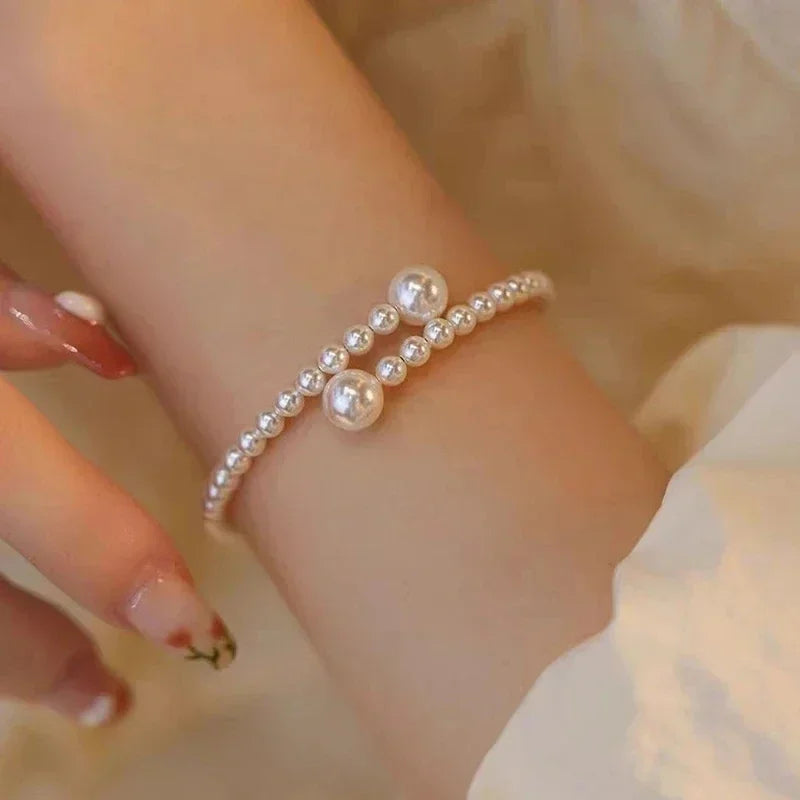 Stretchable Pearl Bracelet Women