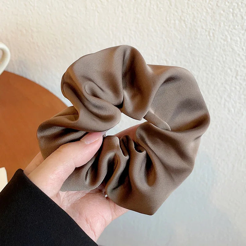 Silk Scrunchie Solid Color Hairband