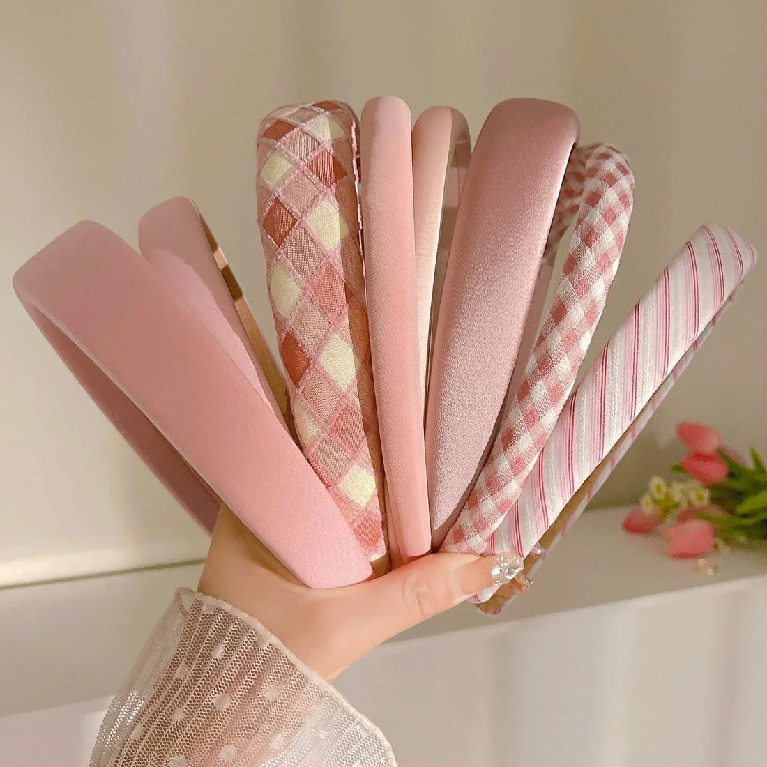 Pink Wide Edge Fashion Headband