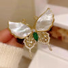 Green Emerald Butterfly Brooch Jewelry