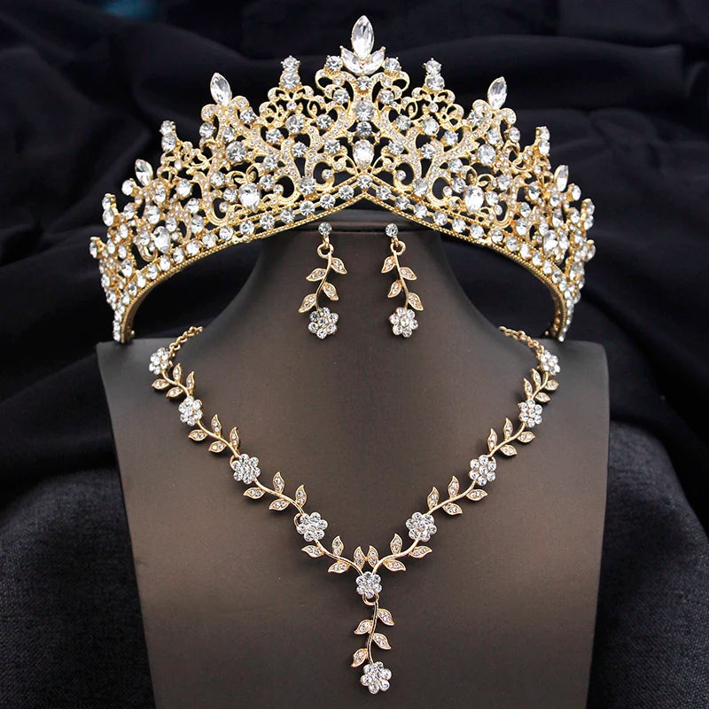 Bridal Tiara Crown Jewelry Set