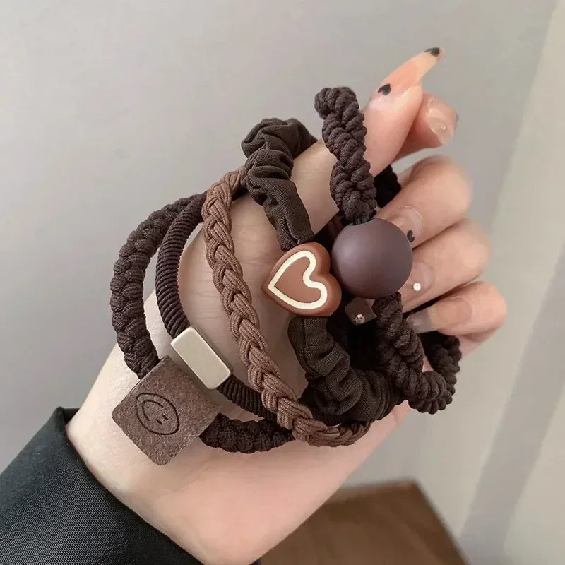 Elastic Hair Ties Scrunchies Set