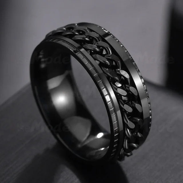 Cool Stainless Steel Spinner Ring