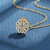 Clover Heart Magnetic Pendant Necklace for Women