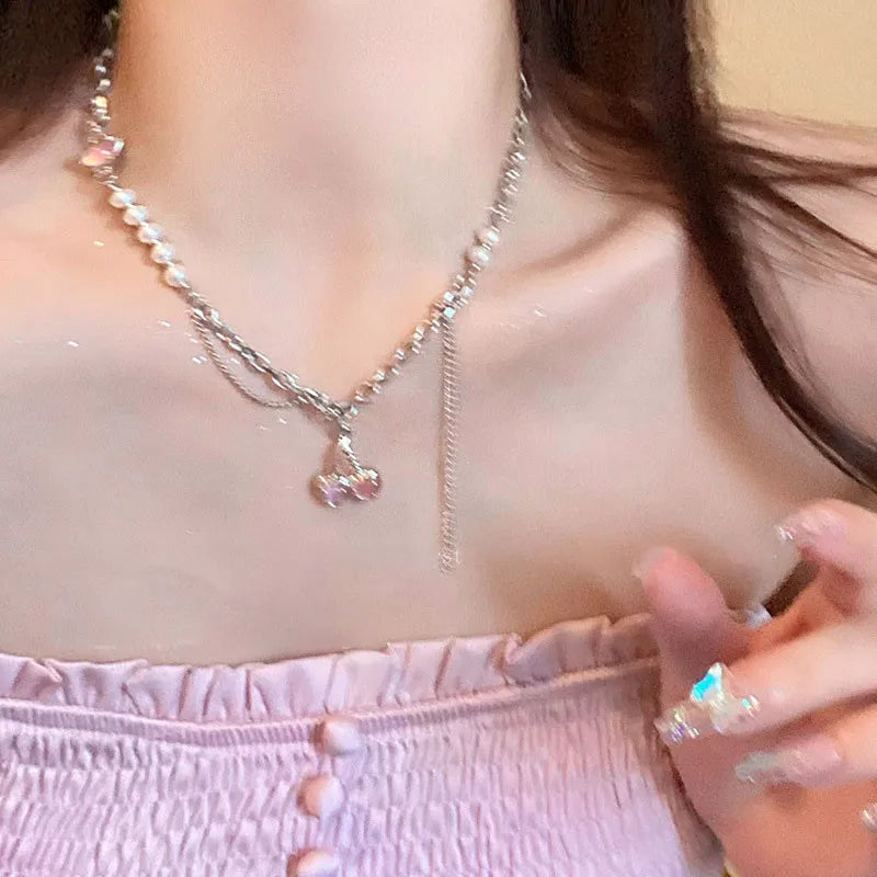 Kpop Heart Lucky Bean Necklace