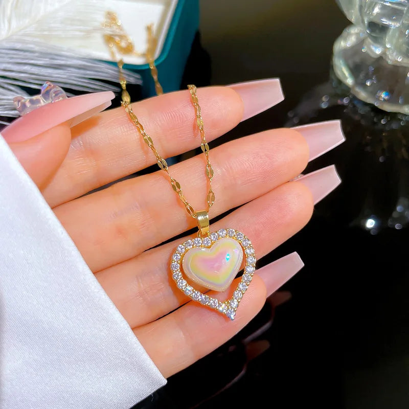 Korean Mermaid Pearl Pendant Necklace