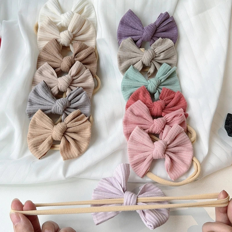 Baby Girl Bow Headband Set