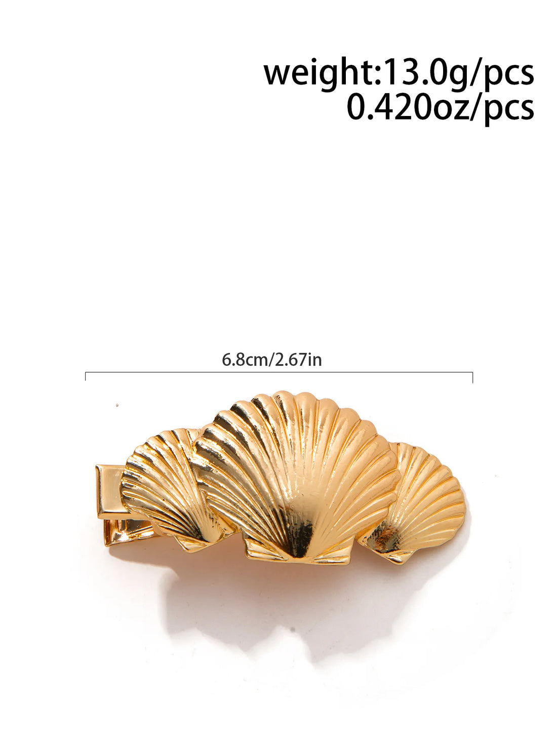 Ocean Style Hair Clips with Scallop and Starfish Design