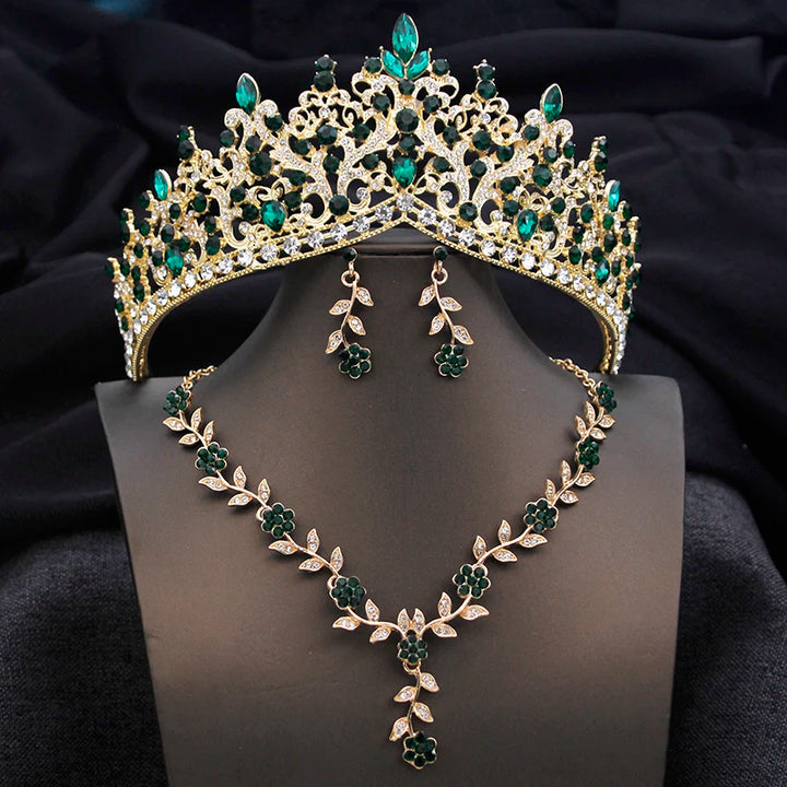 Bridal Tiara Crown Jewelry Set