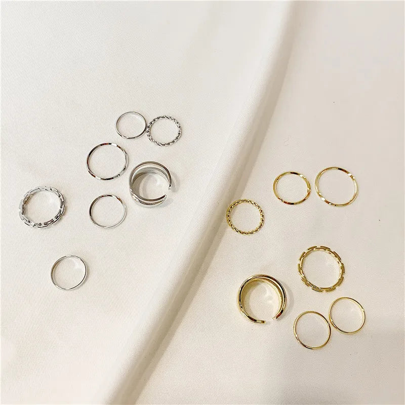 Metal Hollow Round Opening Rings