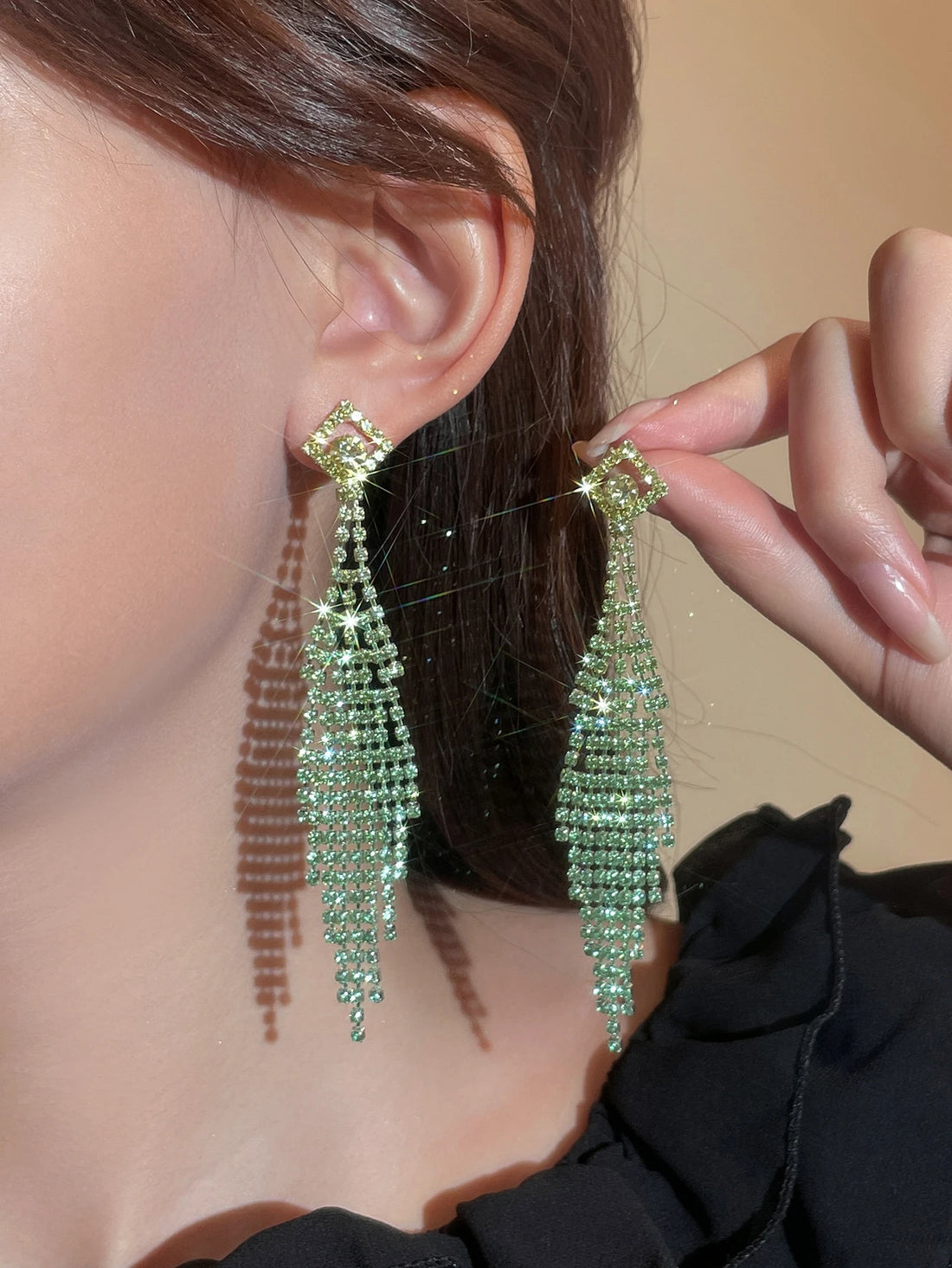 Luxury Shiny Rhinestone Earrings