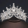 Black Rhinestone Baroque Tiara