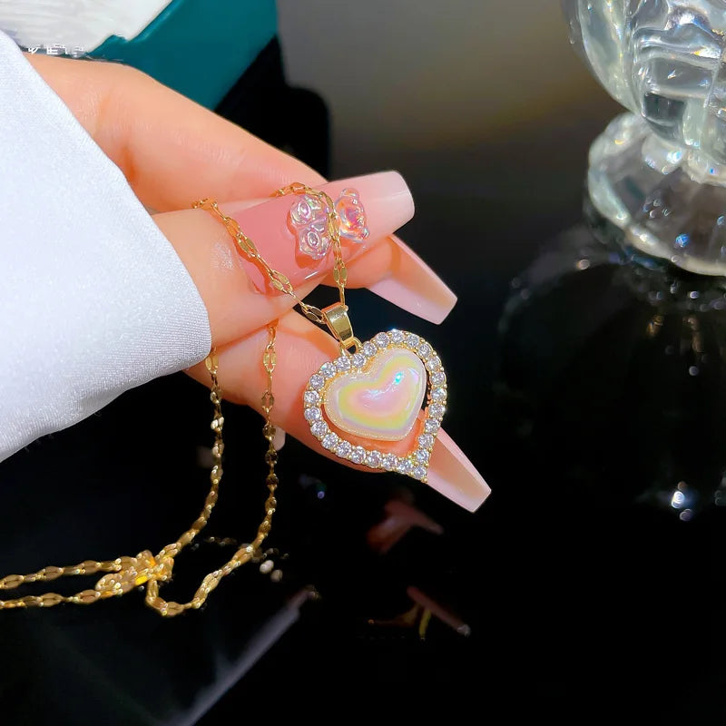 Korean Mermaid Pearl Pendant Necklace