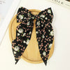 Large Floral Bow Hair Clips