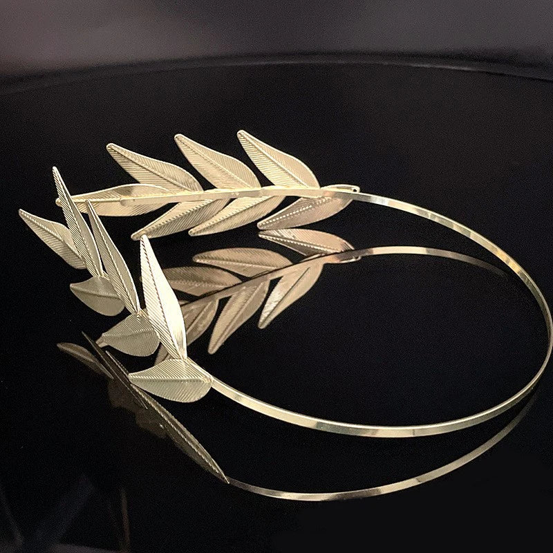 Unique Leaf Bridal Headband