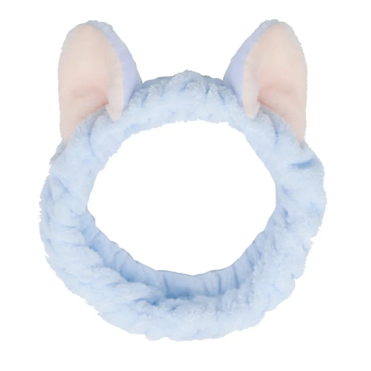 Soft Coral Fleece Bow Headband