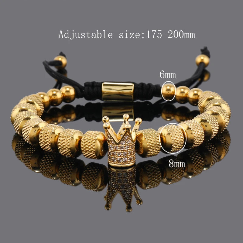 Luxury Crown Beaded Bracelet