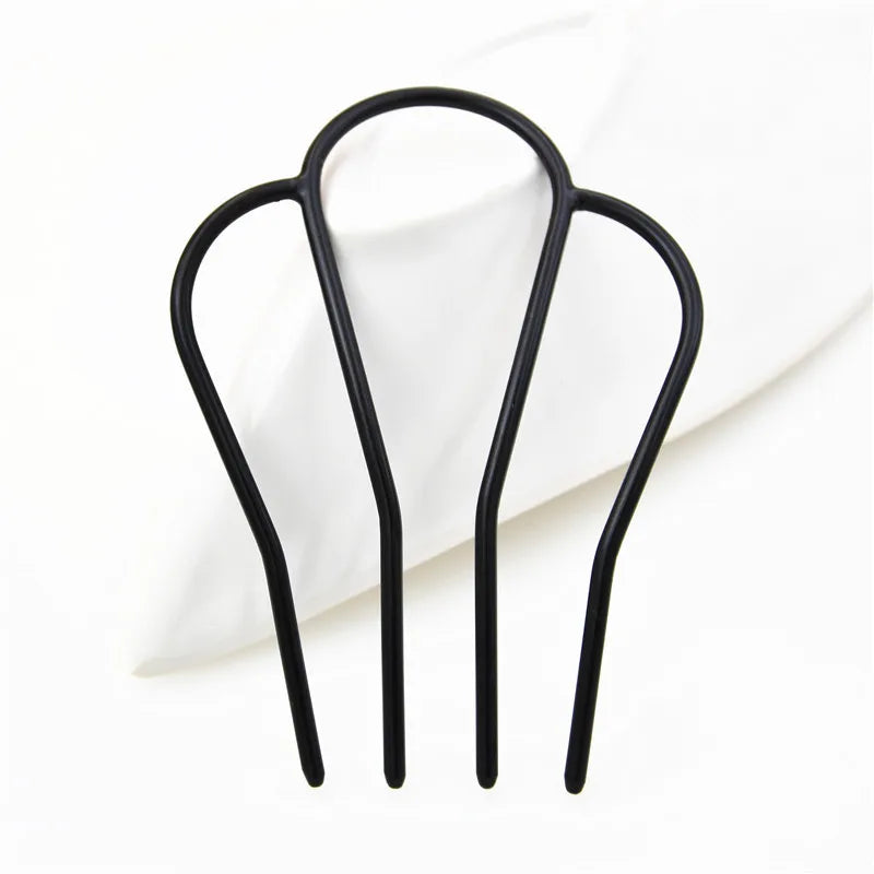 Black Metal Hair Curler Claw Comb