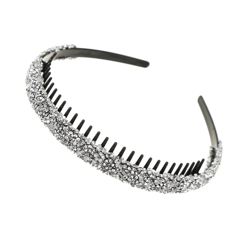 Rhinestone Hair Hoops Bands Women