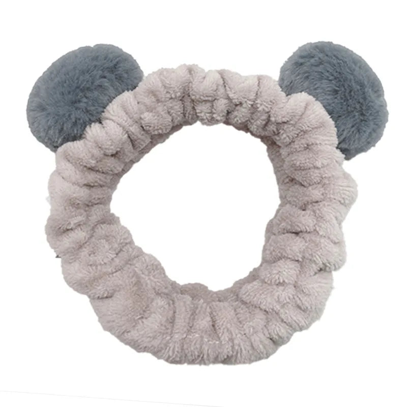 Soft Coral Fleece Bow Headband