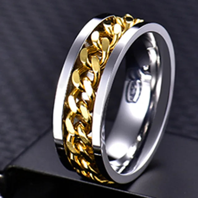 Cool Stainless Steel Spinner Ring