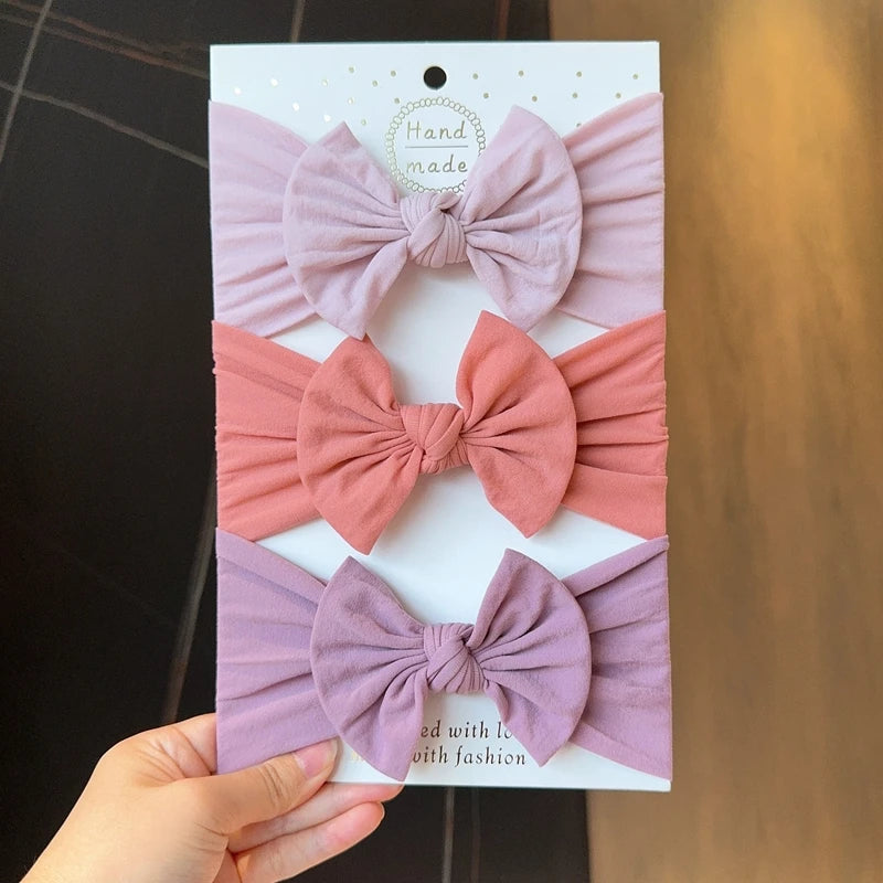 Baby Girl Bow Headband Set