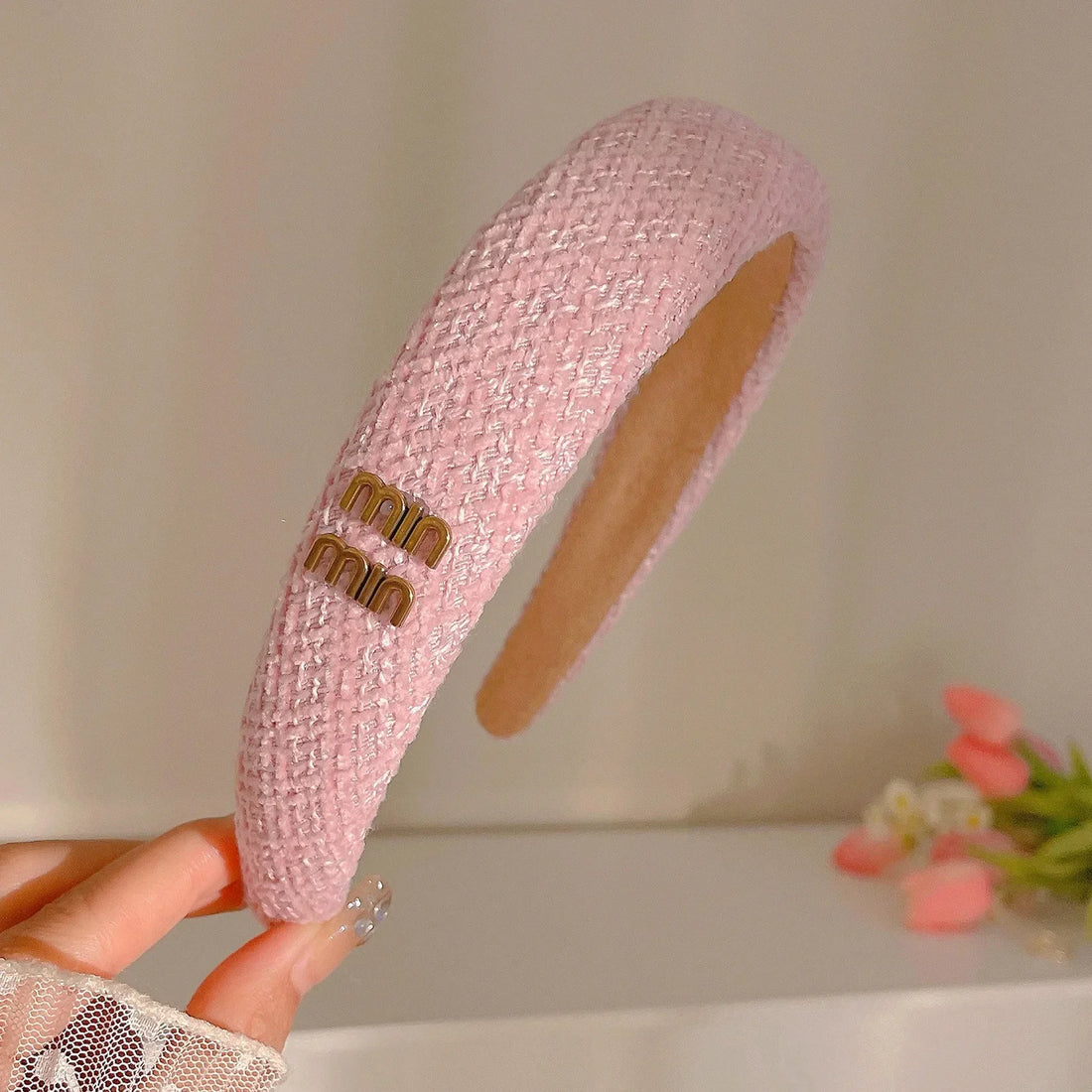 Pink Wide Edge Fashion Headband