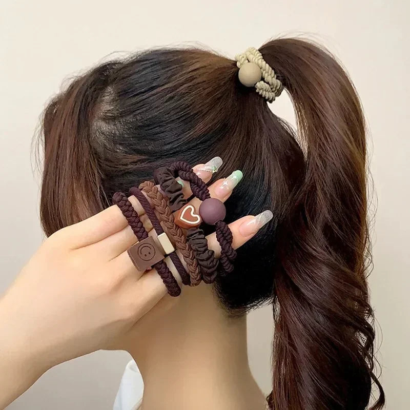 Elastic Hair Ties Scrunchies Set