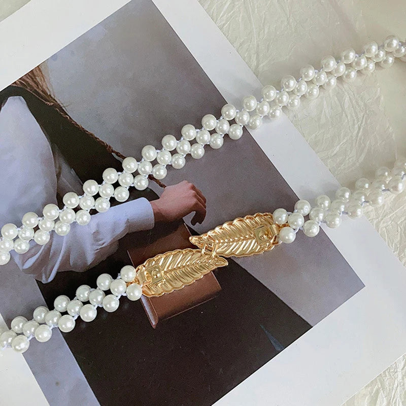 Pearl Diamond Elastic Waist Chain