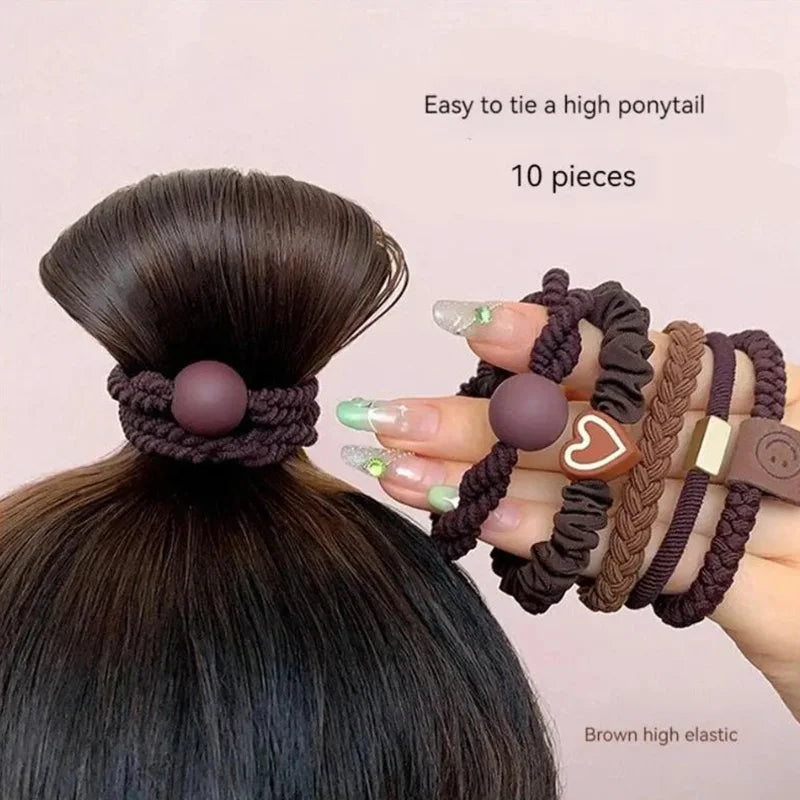 Women's High Elasticity Hair Ring Set