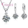 Silver Crystal Jewelry Set